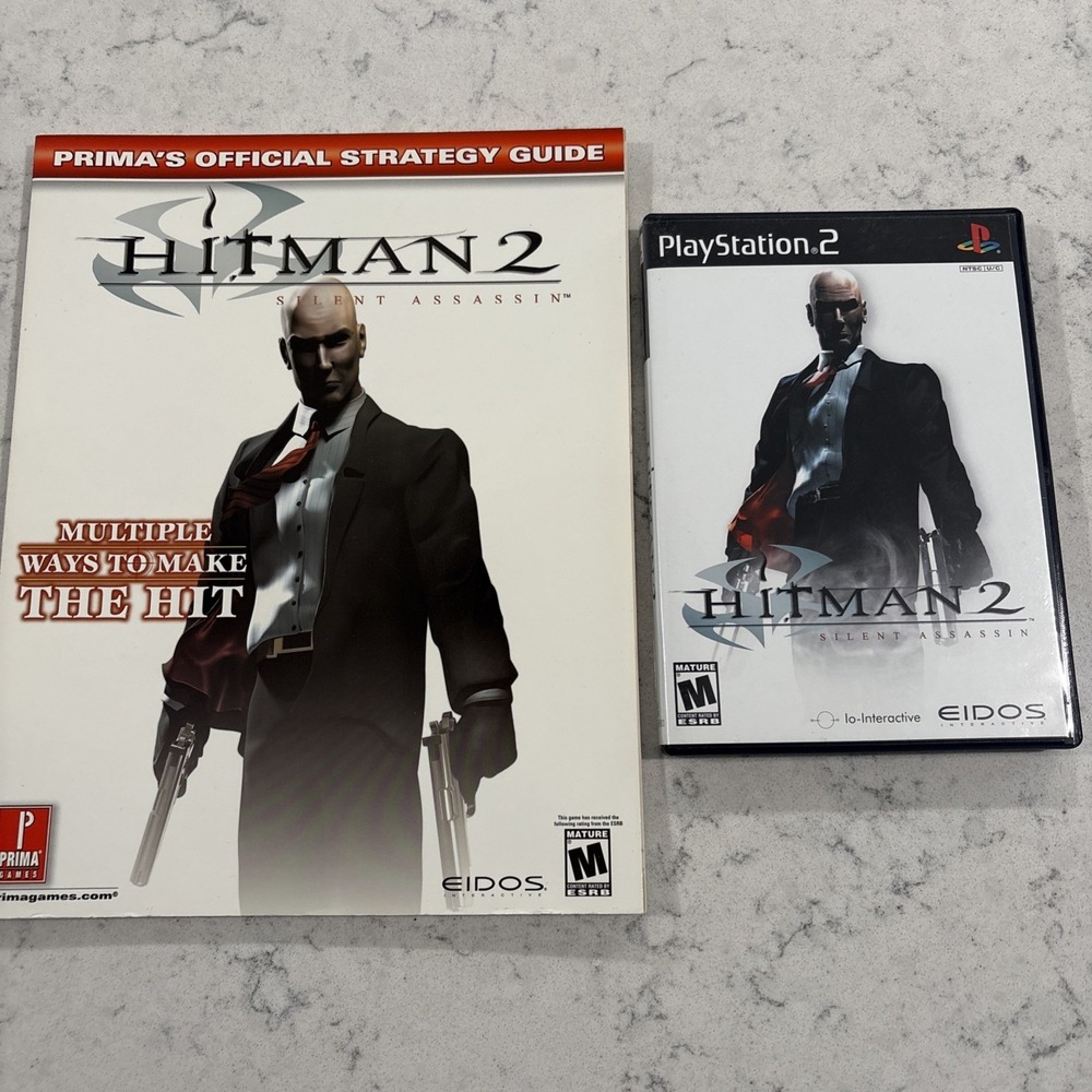 Hitman 2‎ 2002 Official Strategy Guide & Game Playstation 2 Set Prima Gamers